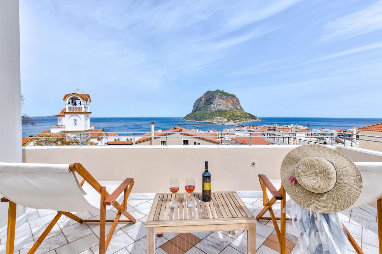 Monemvasia Modern Flat With Panoramic Sea View Экстерьер фото